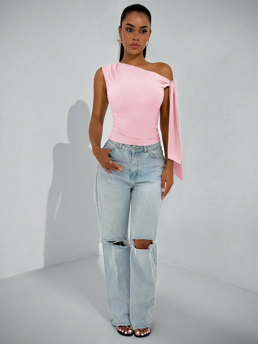 Aria One-Shoulder Top