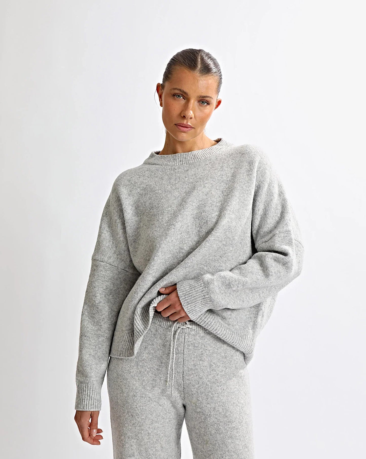 Backless Jumper Grey Set