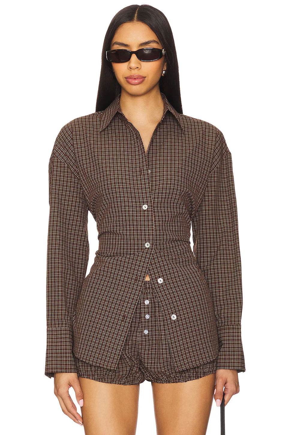 Brown Check Shirt